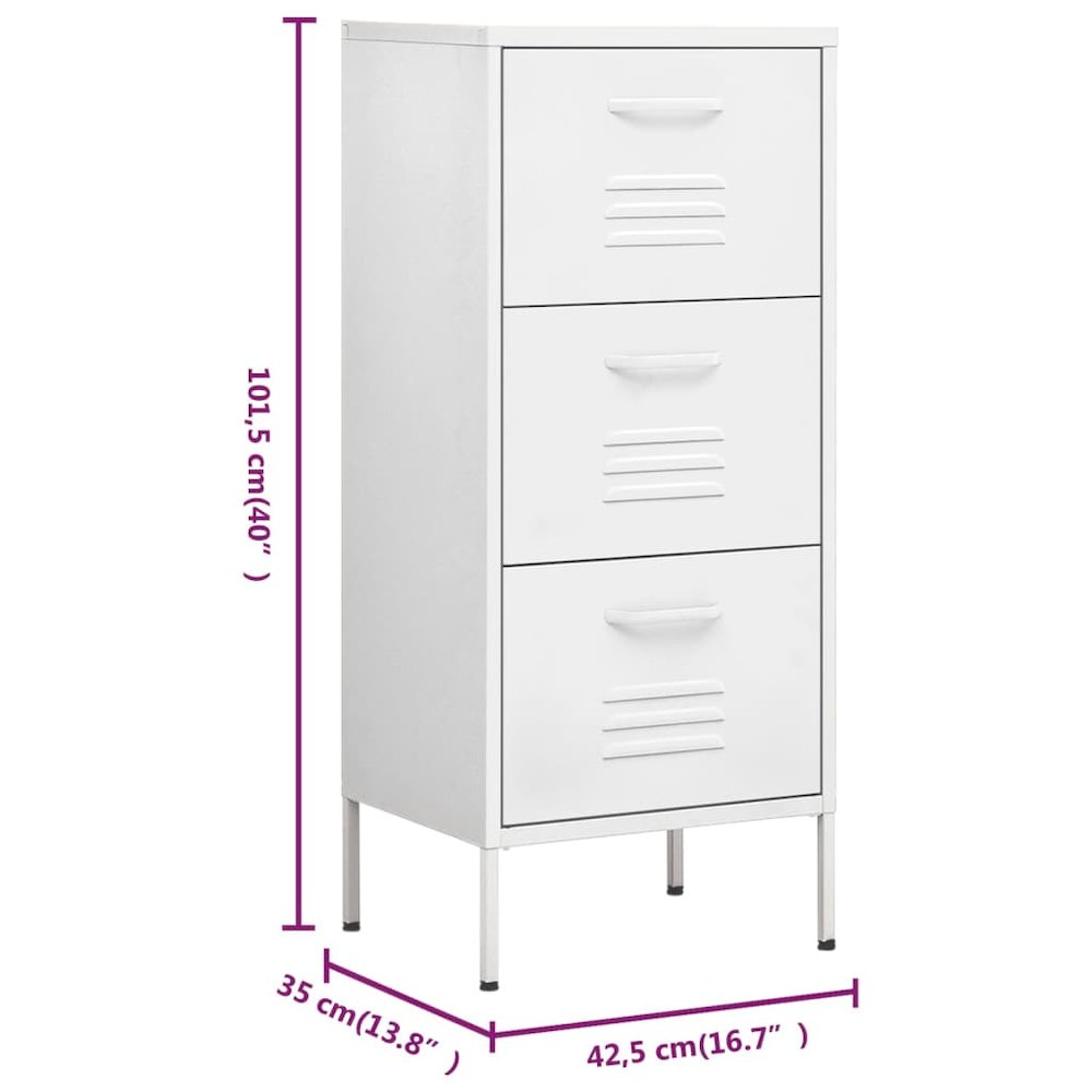 Storage Cabinet White Steel Medium Ball-Bearing Storage Cabinet. Picture 10