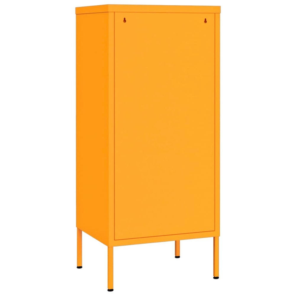 Storage Cabinet Mustard Yellow Steel Medium Storage Cabinet. Picture 5