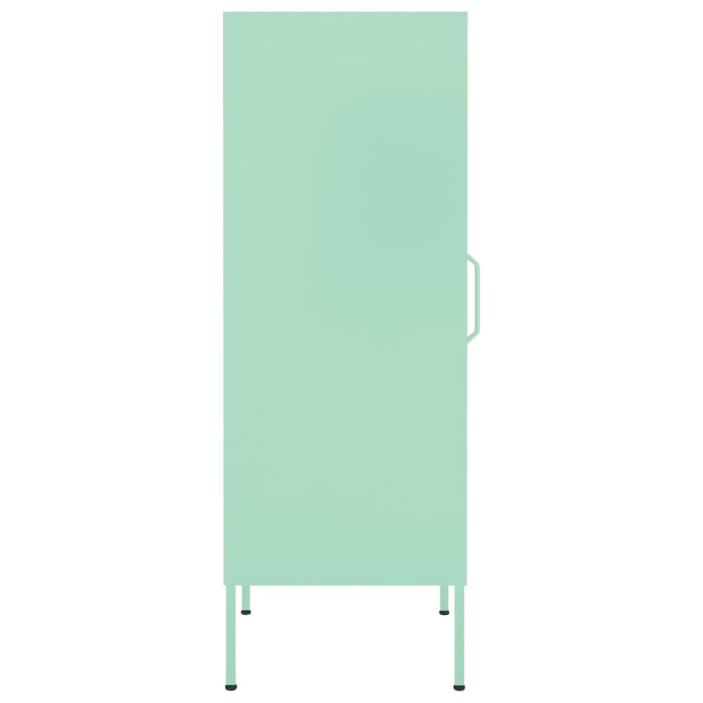 Storage Cabinet Mint Steel Medium Height-Adjustable Shelves. Picture 4