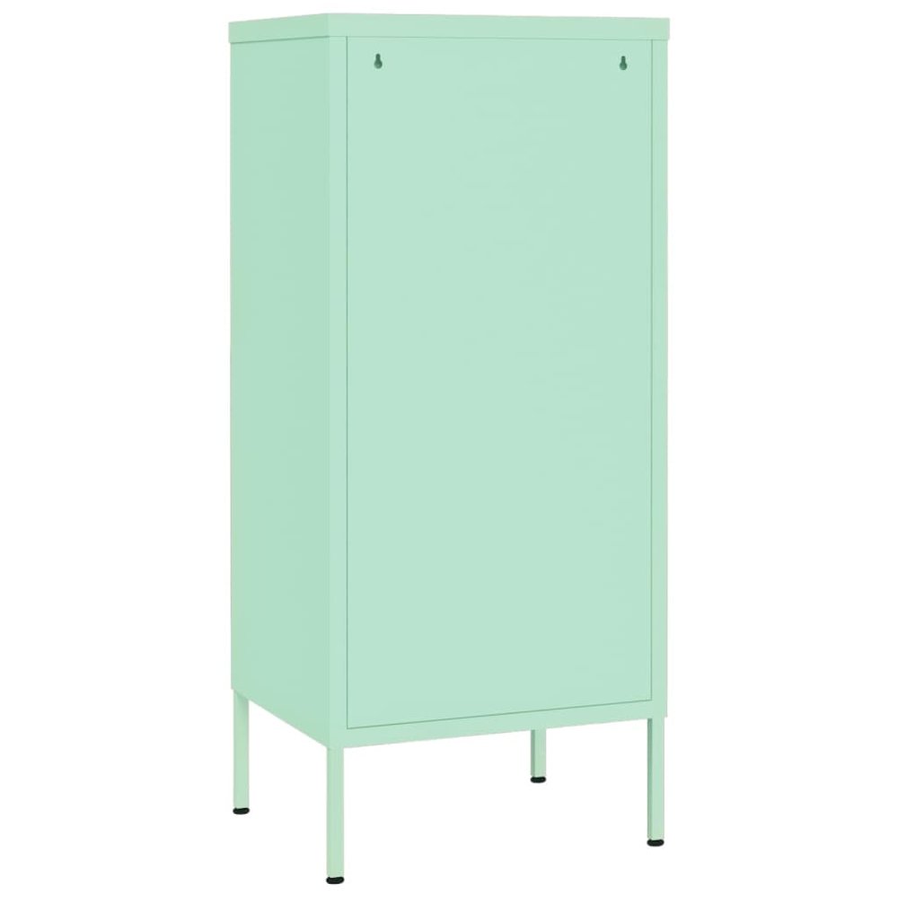 Storage Cabinet Mint Steel Medium Height-Adjustable Shelves. Picture 5