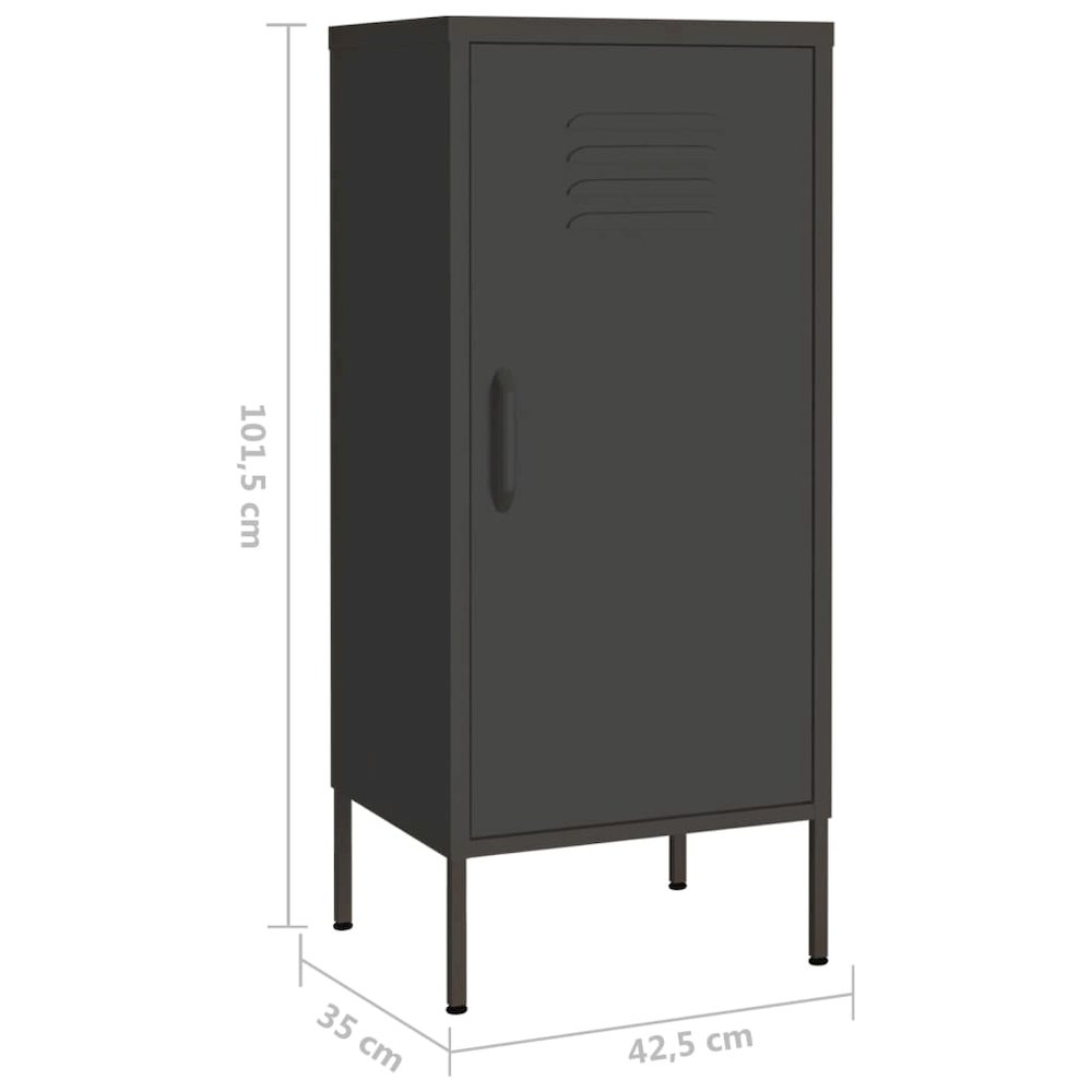 Storage Cabinet Anthracite Steel 16.8 x 13.8 x 40.0 in. Picture 8