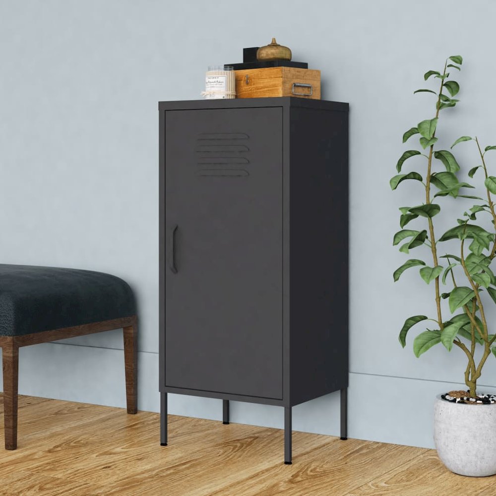 Storage Cabinet Anthracite Steel 16.8 x 13.8 x 40.0 in. Picture 1