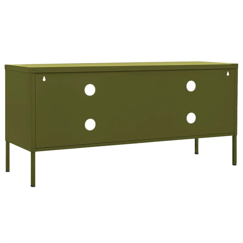 TV Cabinet Olive Green Steel 41.3 in x 13.8 in x 19.7 in. Picture 5