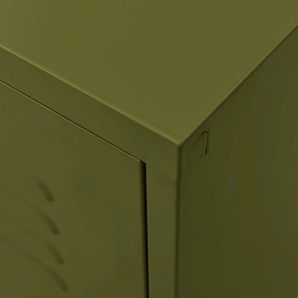 TV Cabinet Olive Green Steel 41.3 in x 13.8 in x 19.7 in. Picture 7