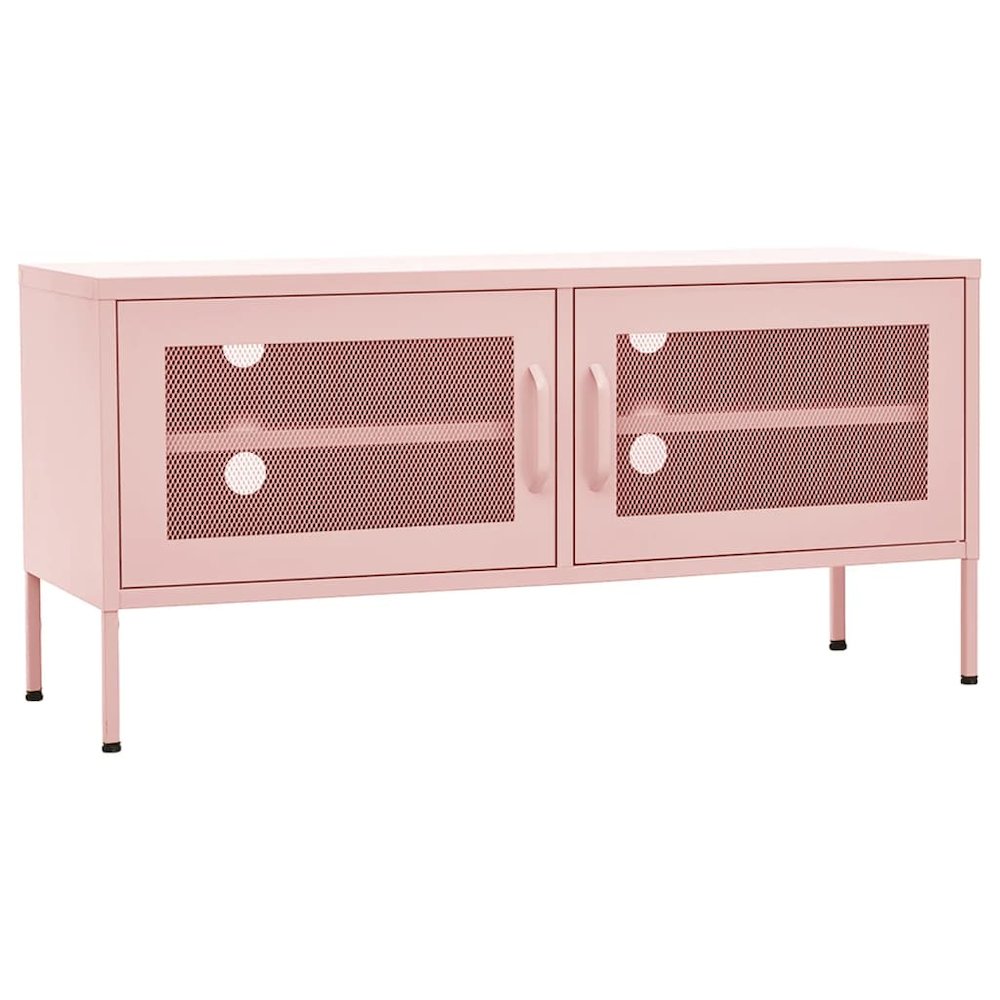 TV Stand Pink 41.3"x13.8"x19.7" Steel. Picture 2
