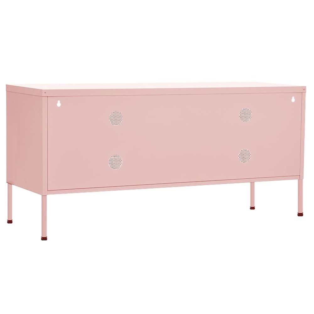 TV Stand Pink 41.3"x13.8"x19.7" Steel. Picture 5
