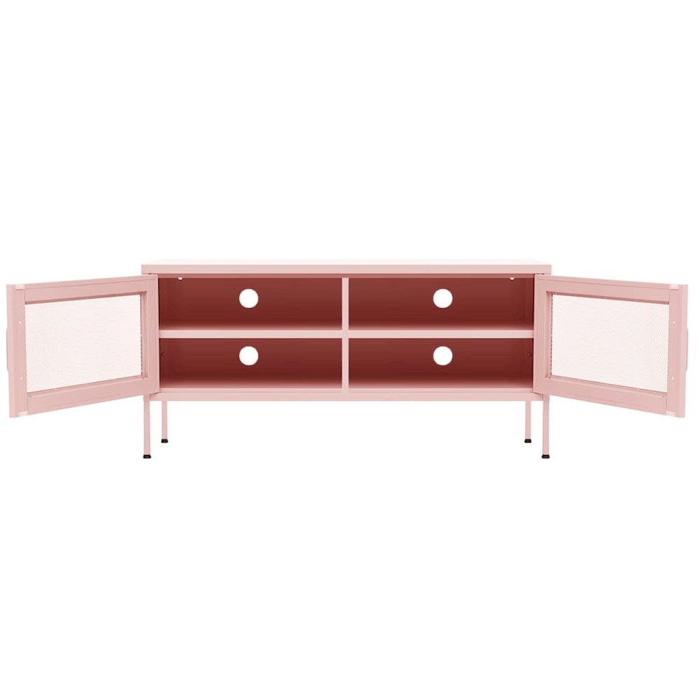TV Stand Pink 41.3"x13.8"x19.7" Steel. Picture 6