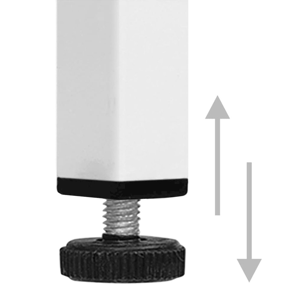 Wardrobe White Steel Medium Height-Adjustable Shelves Wardrobe. Picture 9