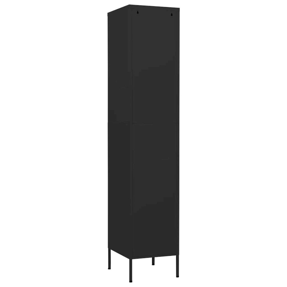 Locker Cabinet Black Steel Standard Locker Cabinet Rectangular. Picture 5
