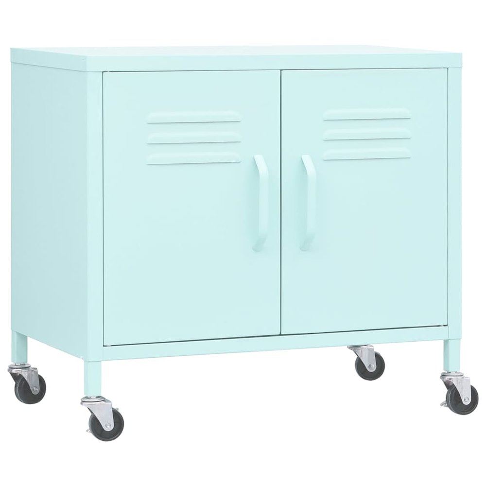 Storage Cabinet Mint Steel Small Storage Cabinet Rectangular. Picture 2