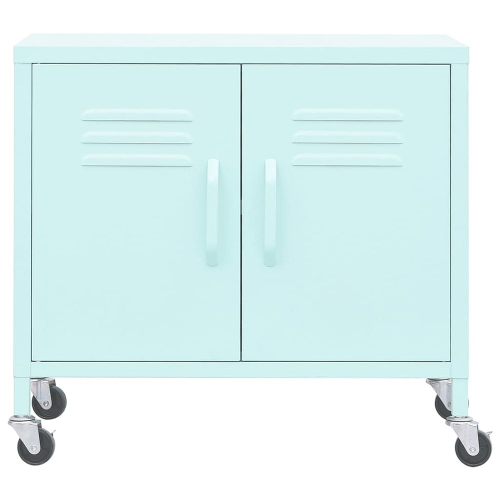 Storage Cabinet Mint Steel Small Storage Cabinet Rectangular. Picture 3