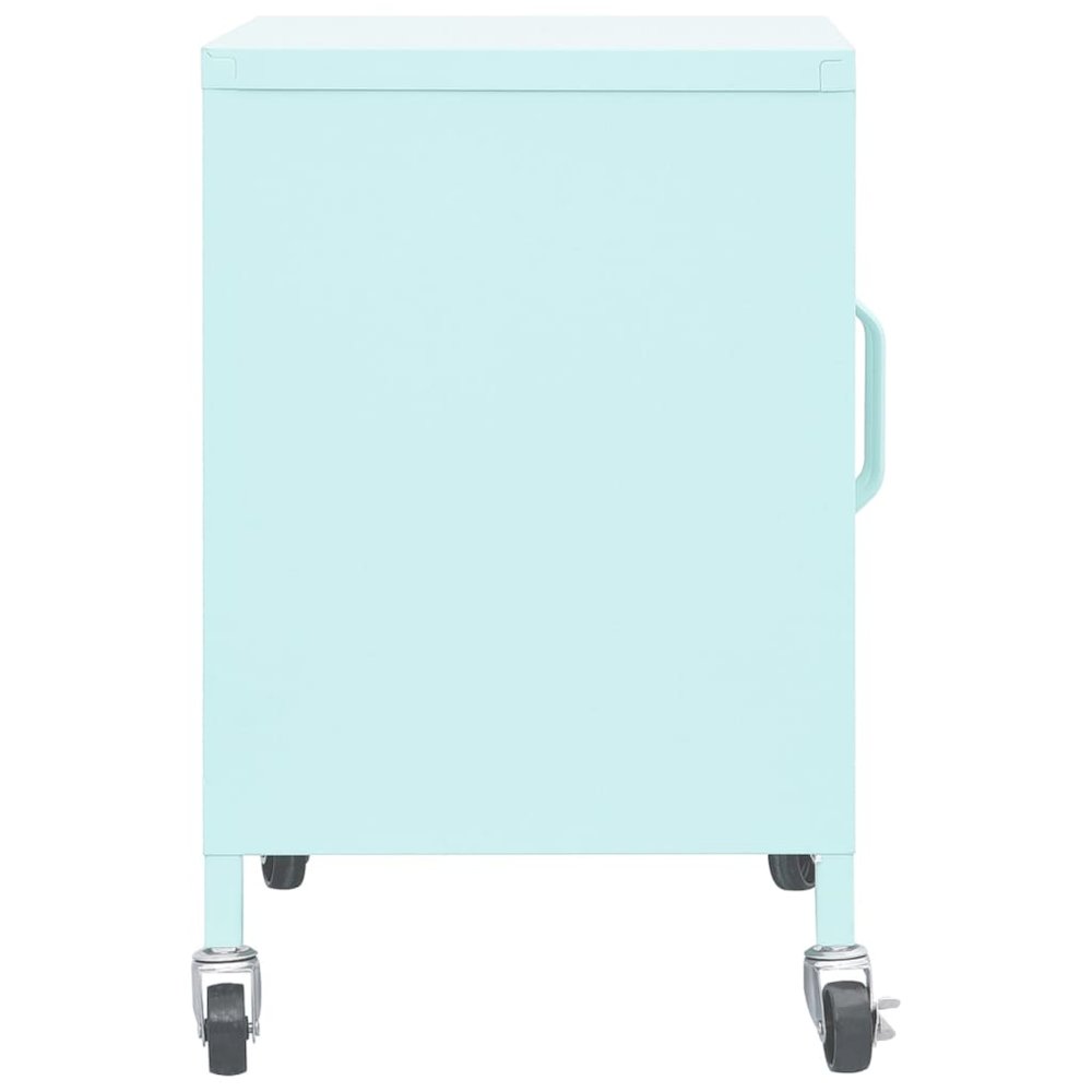 Storage Cabinet Mint Steel Small Storage Cabinet Rectangular. Picture 4