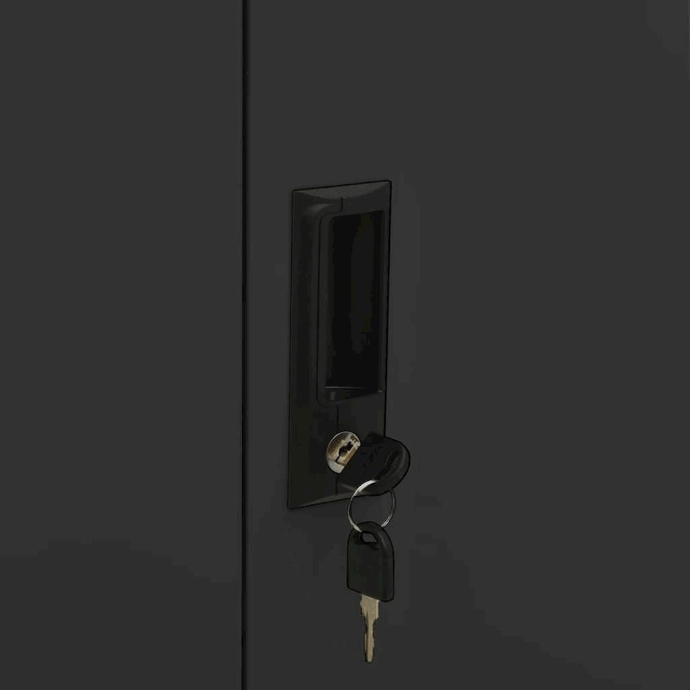 Office Cabinet Anthracite Steel Medium Locks Office Cabinet. Picture 8