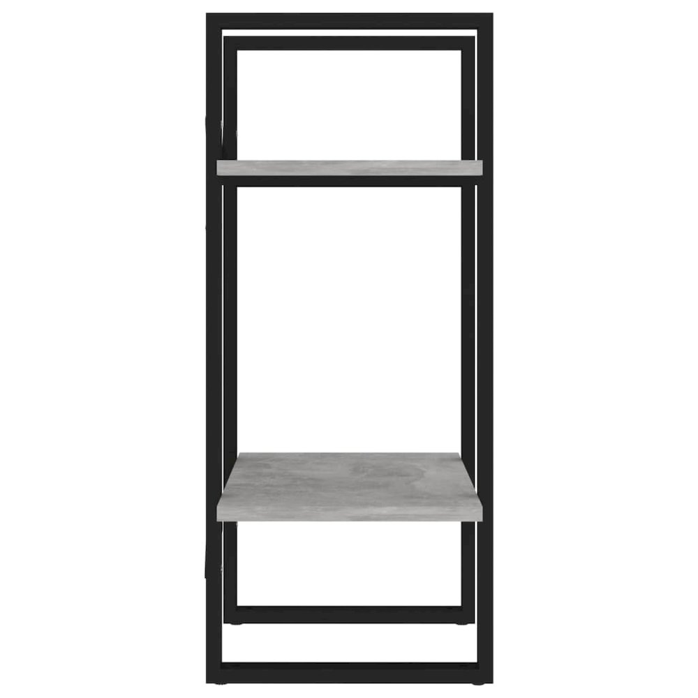Book Cabinet Concrete Grey Engineered wood and metal Medium. Picture 6