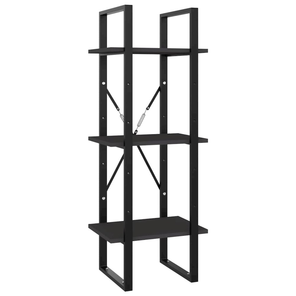 Book Cabinet Grey Engineered wood, Metal 15.7 x 11.8 x 41.3 in. Picture 2