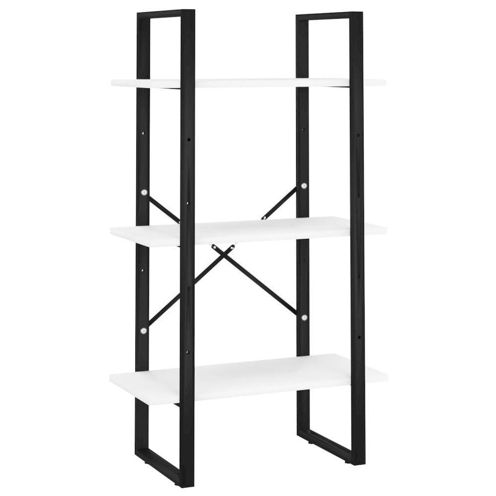 Storage Shelf White Metal Medium Storage Shelf Rectangular. Picture 2