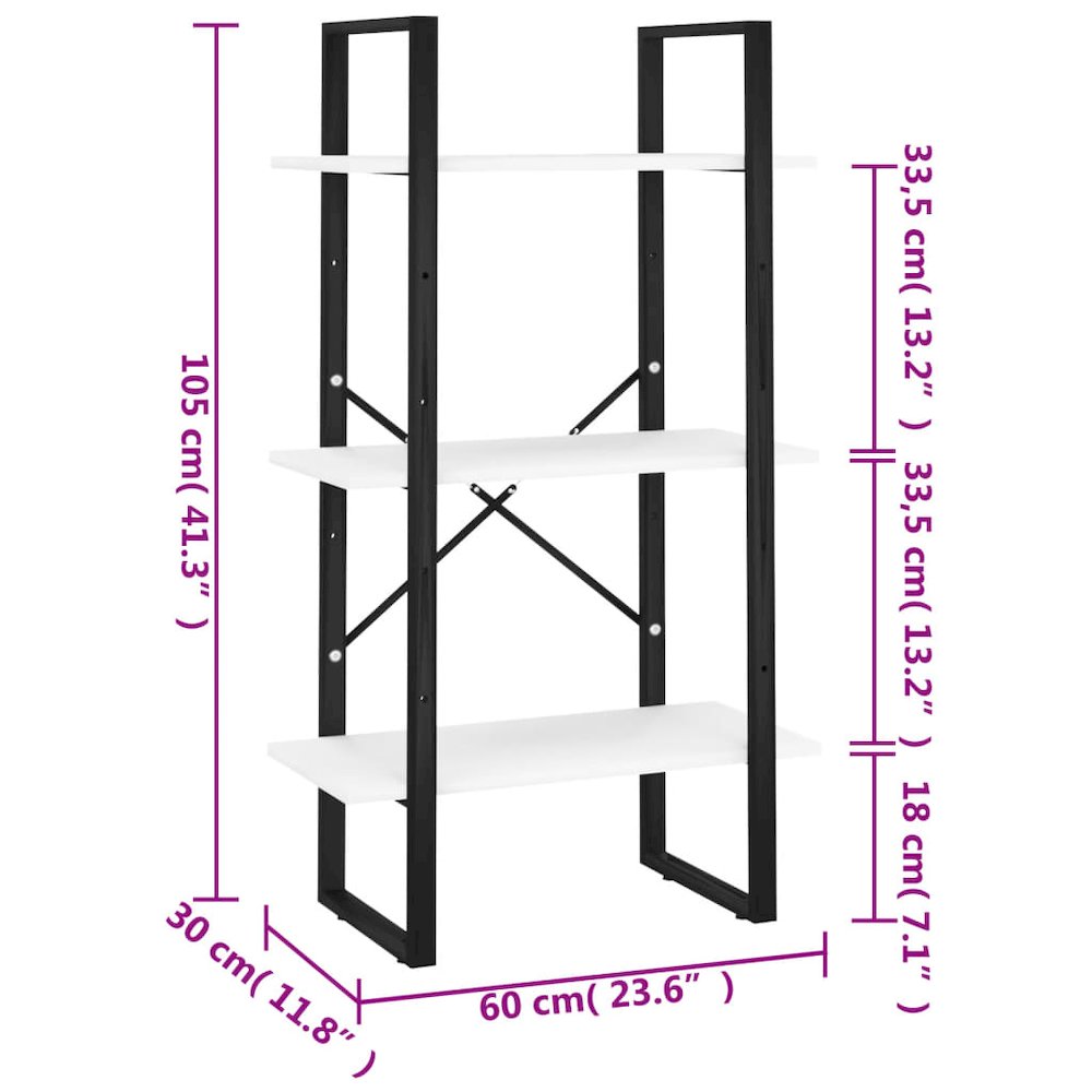 Storage Shelf White Metal Medium Storage Shelf Rectangular. Picture 7