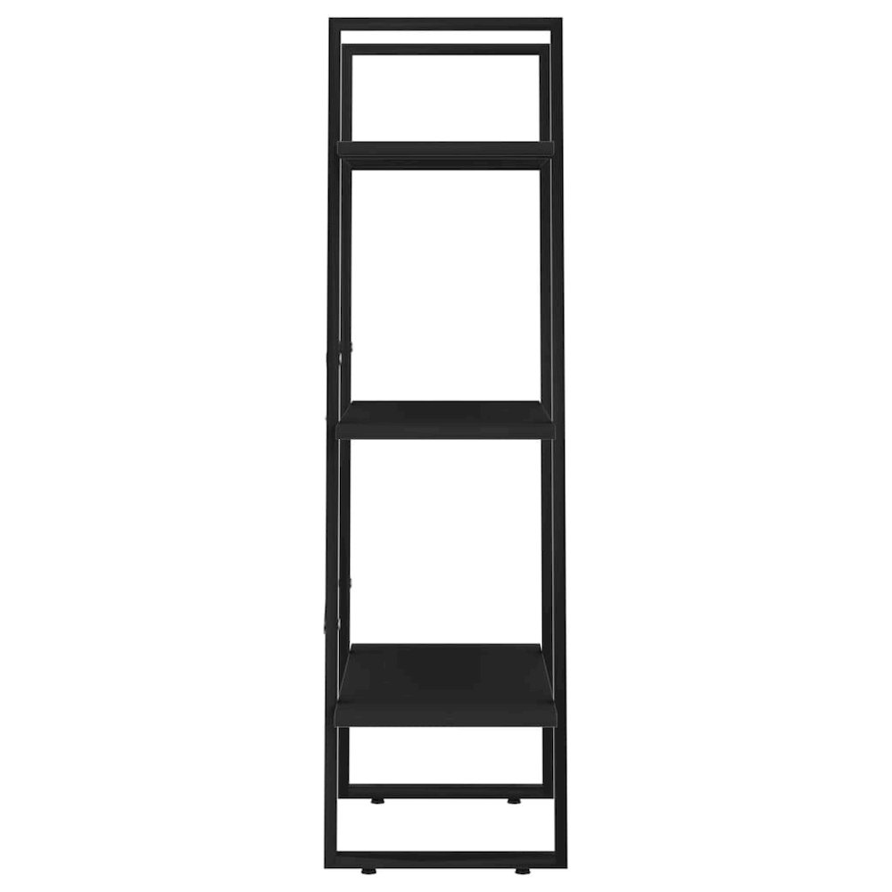 Storage Shelf Black Metal Medium Storage Shelf Rectangular. Picture 6