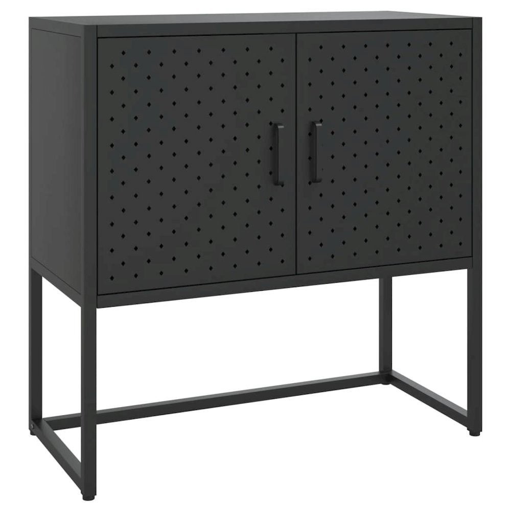 Sideboard Black Steel Medium Levelers Modern Sideboard. Picture 2