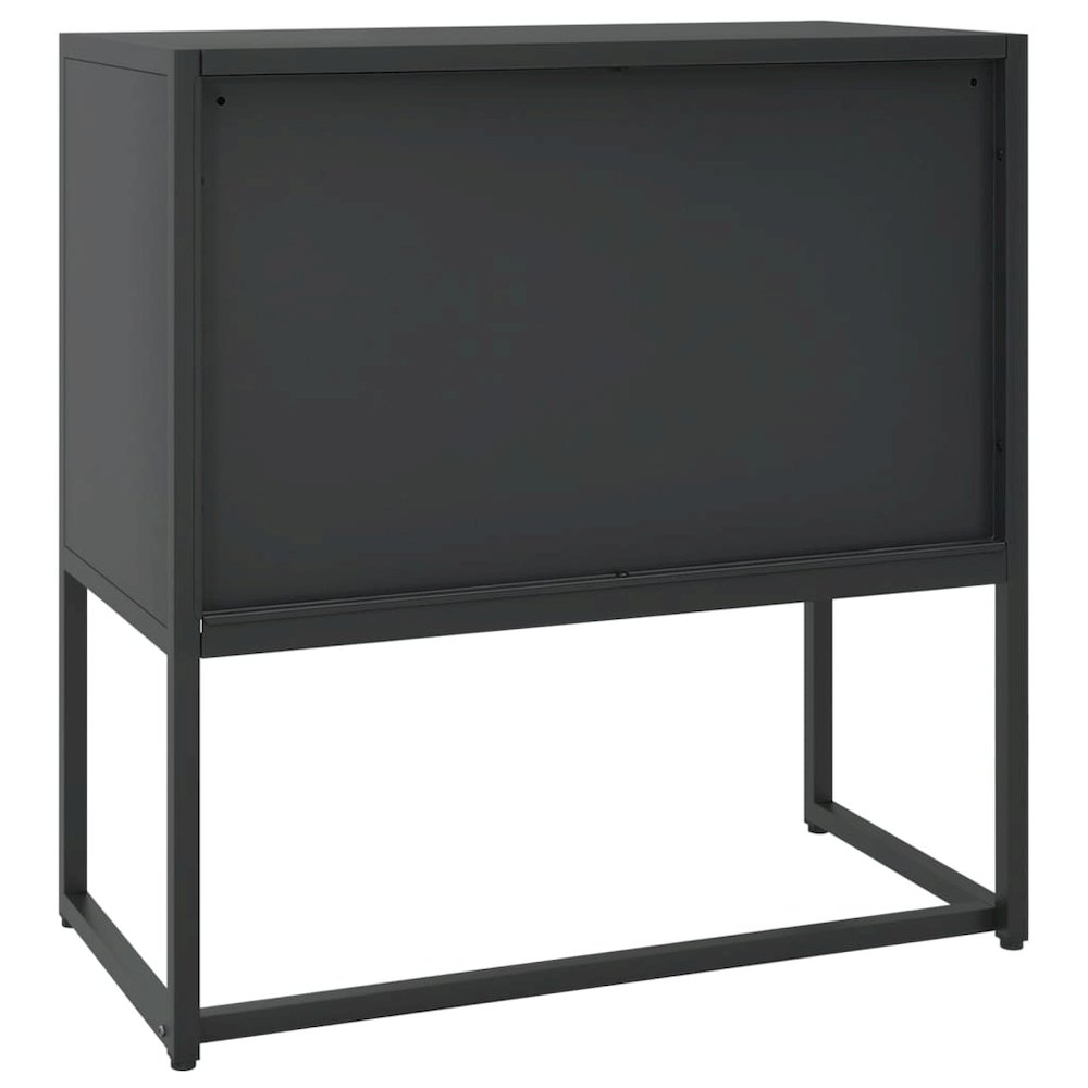 Sideboard Black Steel Medium Levelers Modern Sideboard. Picture 7
