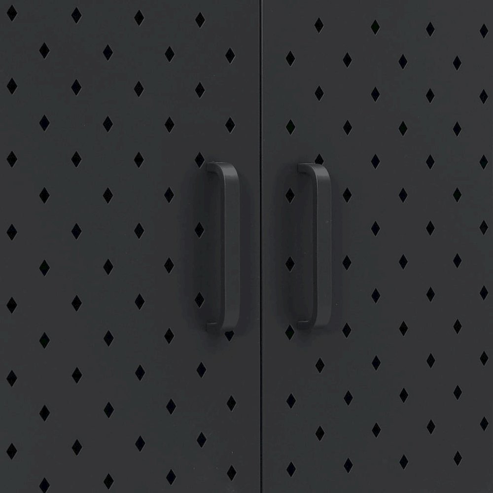 Sideboard Black Steel Medium Levelers Modern Sideboard. Picture 10