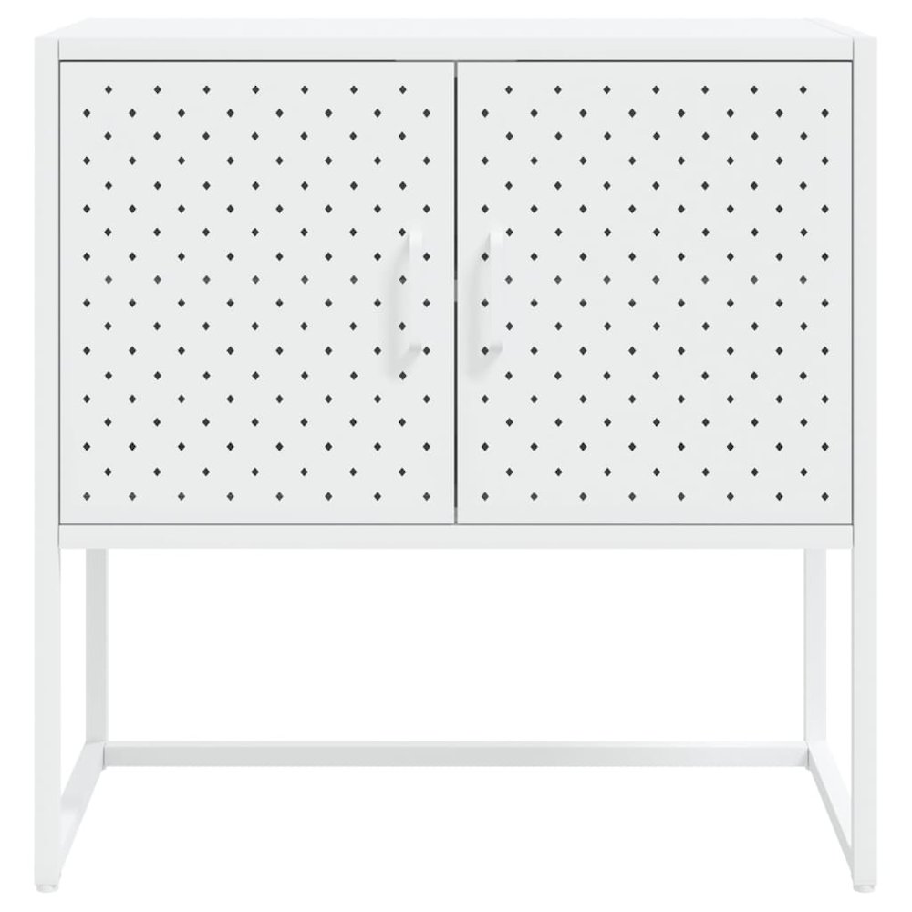Sideboard White Steel Medium Levelers Sideboard Rectangular. Picture 5