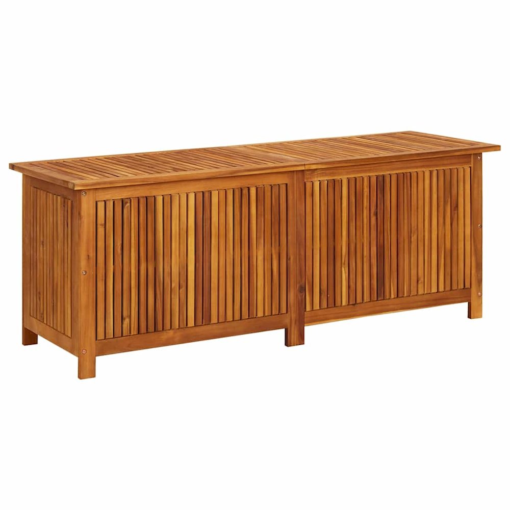 Wooden Storage Box Brown. Picture 1