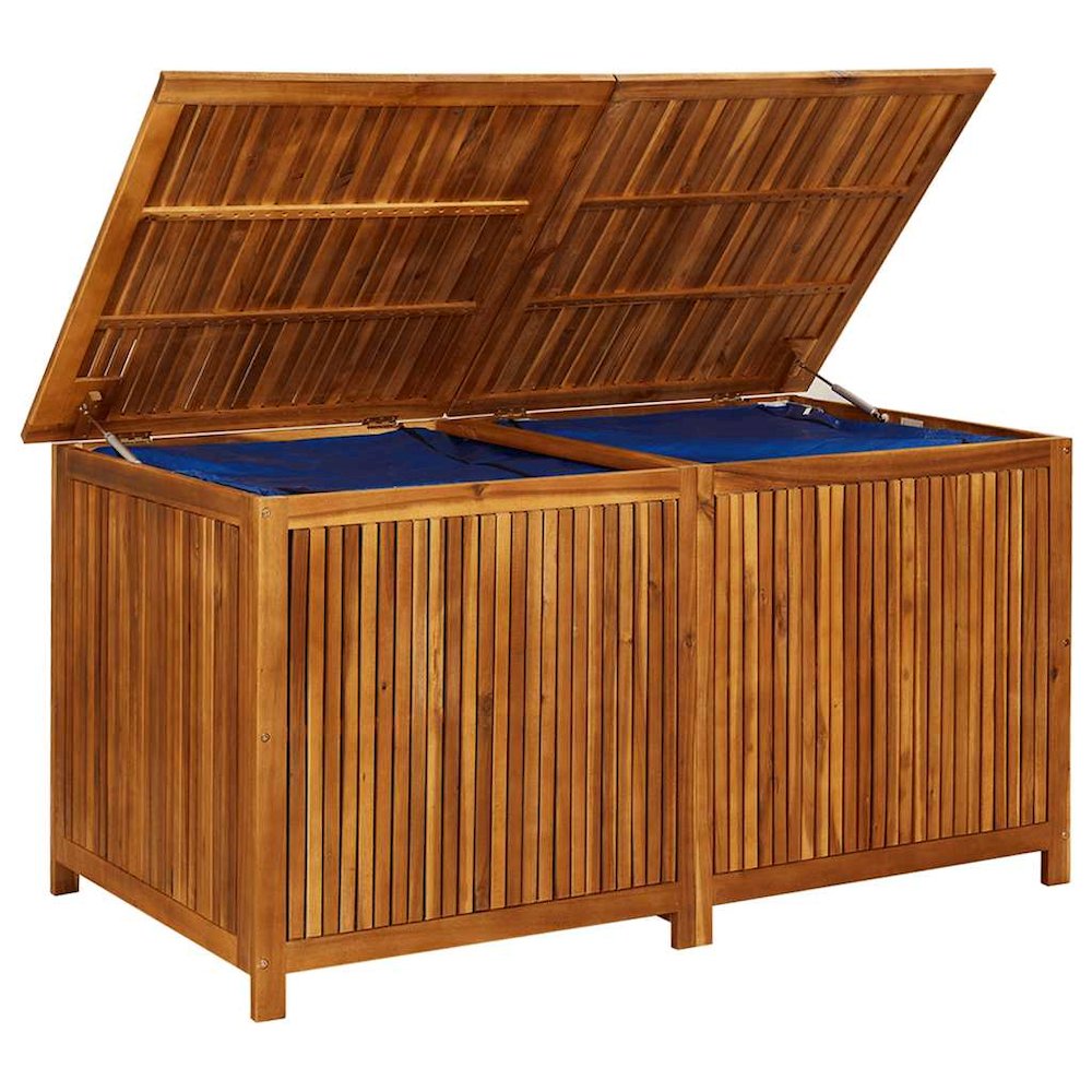 Storage Box Solid Acacia wood, Polyethylene 59.1 x 31.5 x 29.5 in. Picture 8