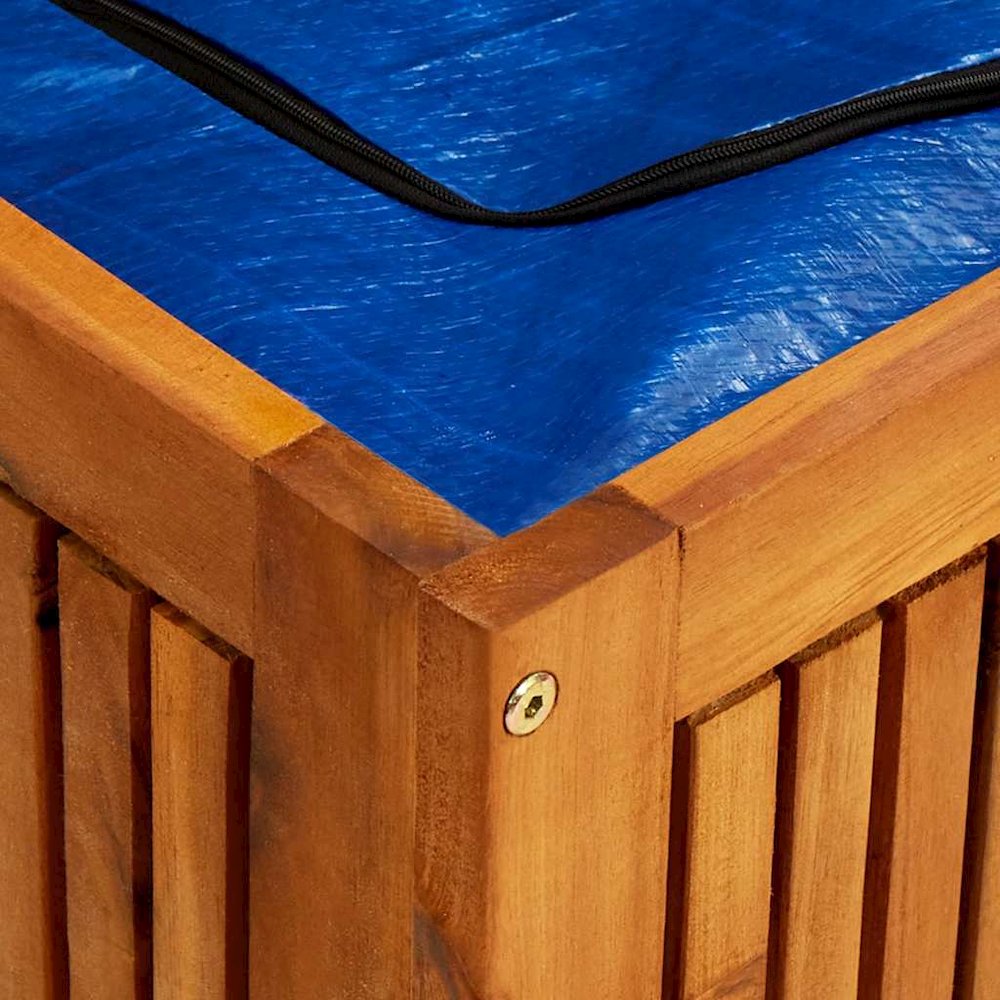 Storage Box Solid Acacia wood, Polyethylene 59.1 x 31.5 x 29.5 in. Picture 11