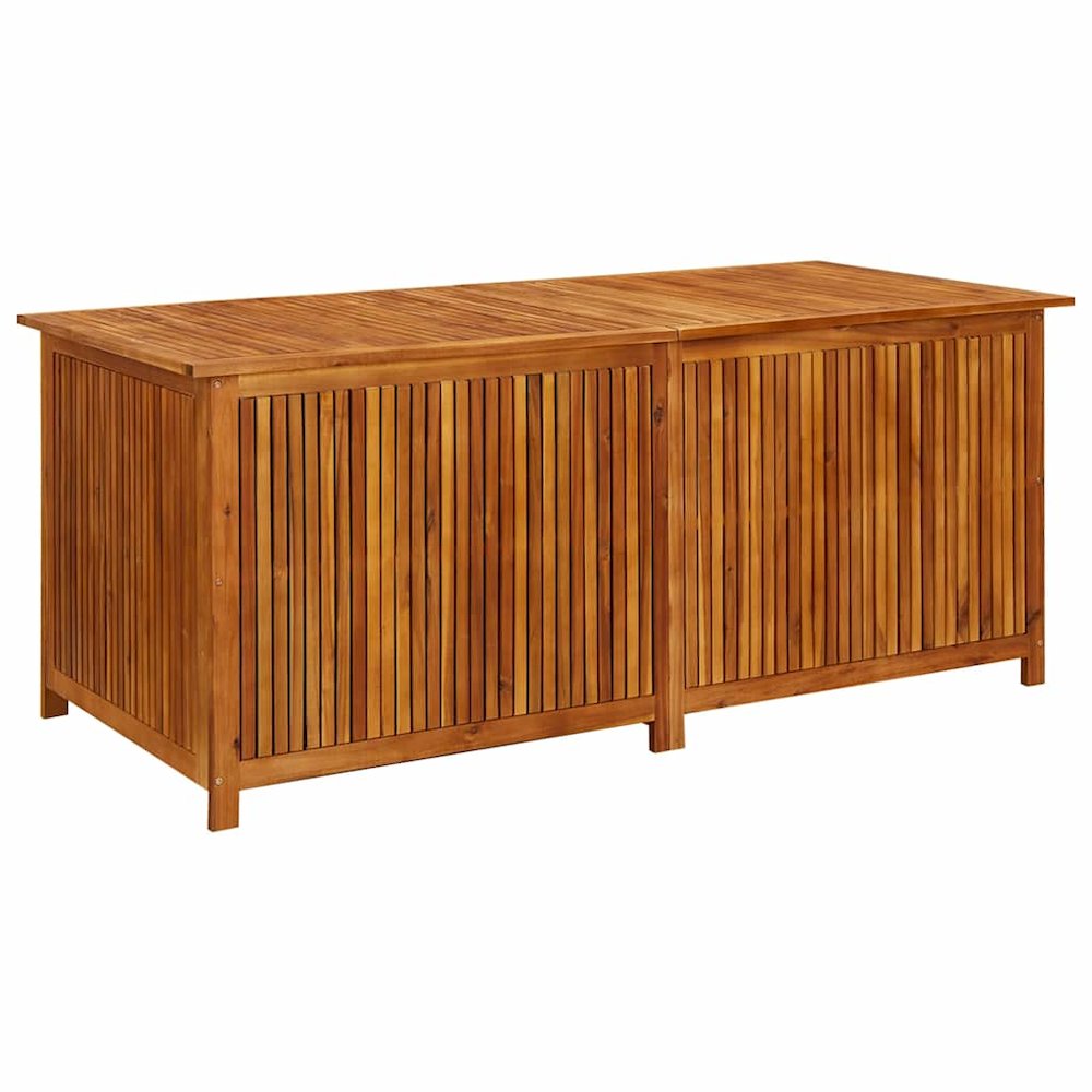 Storage Box Natural Wood Solid Acacia wood 68.9 x 31.5 x 29.5 in. Picture 1