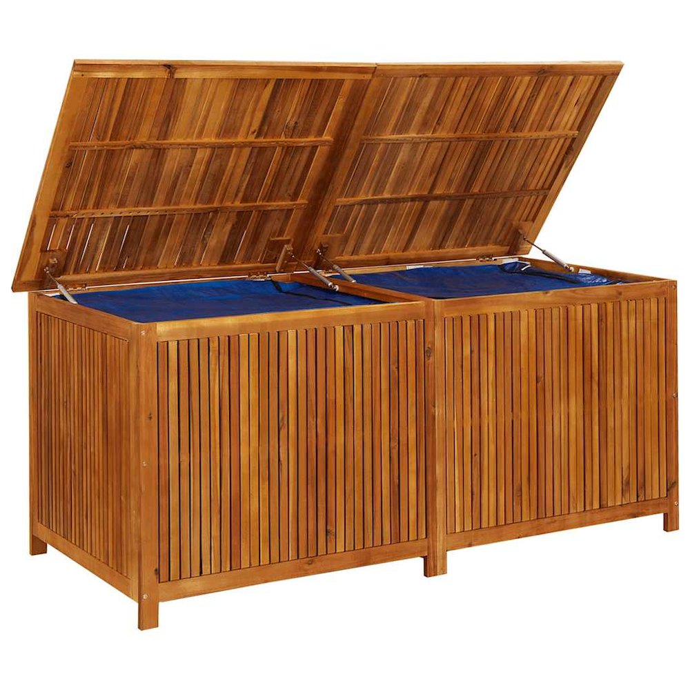 Storage Box Natural Wood Solid Acacia wood 68.9 x 31.5 x 29.5 in. Picture 8