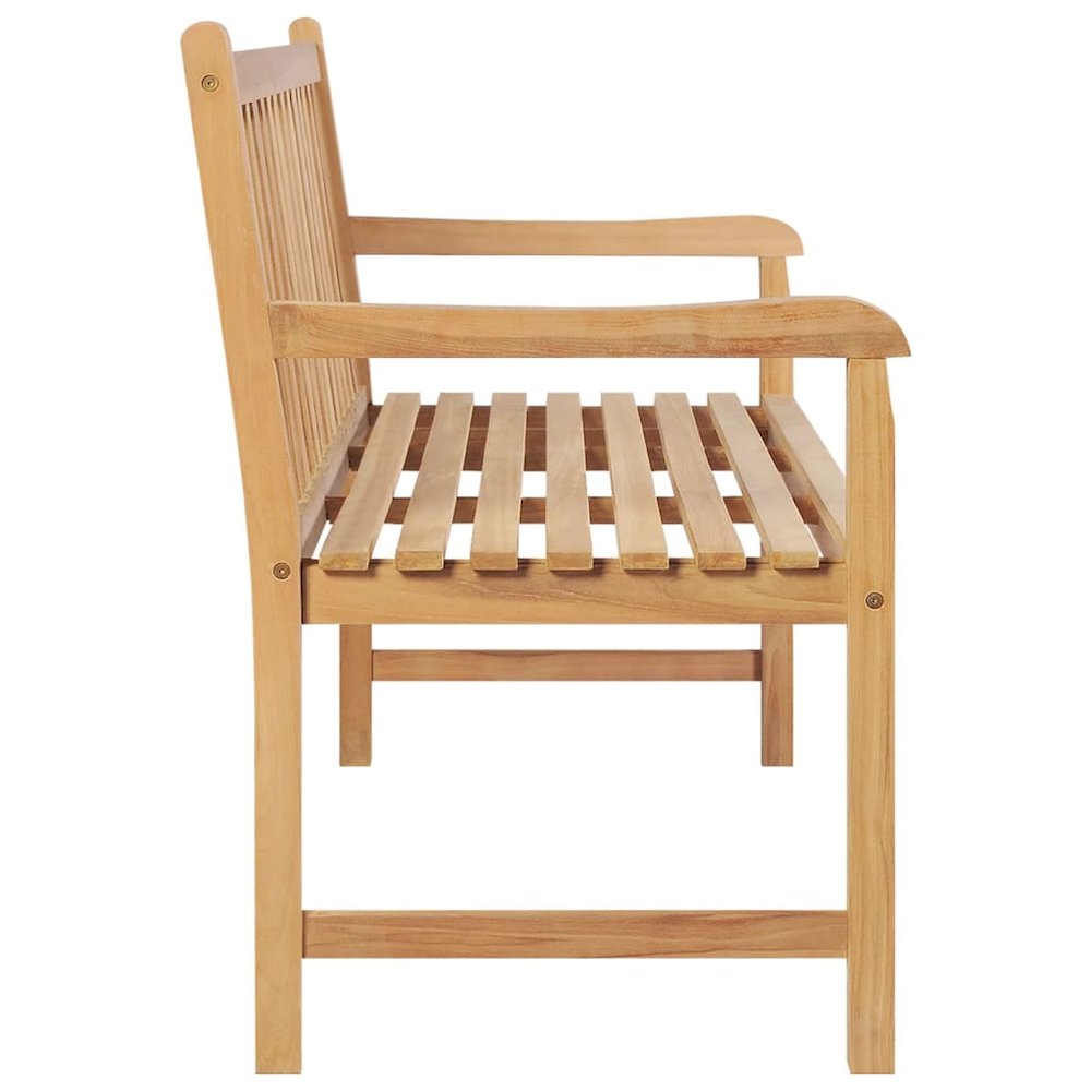 Garden Bench Natural Teak Solid Teak Wood Medium Durable. Picture 3