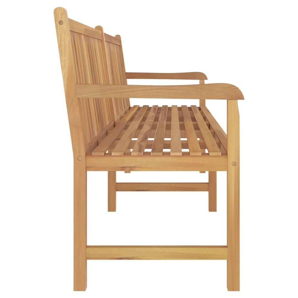 Garden Bench Warm Teak Wood Fine Sanded Teak Hardwood Large. Picture 3