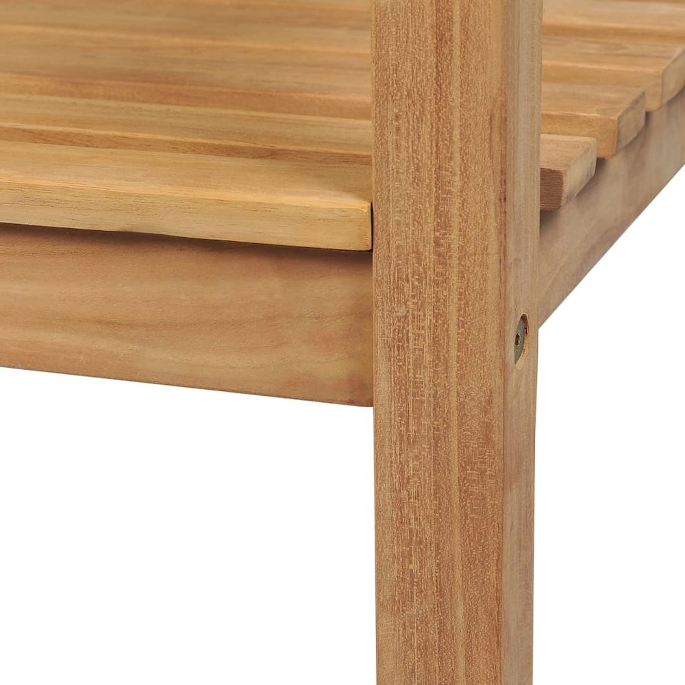 Garden Bench Warm Teak Wood Fine Sanded Teak Hardwood Large. Picture 5