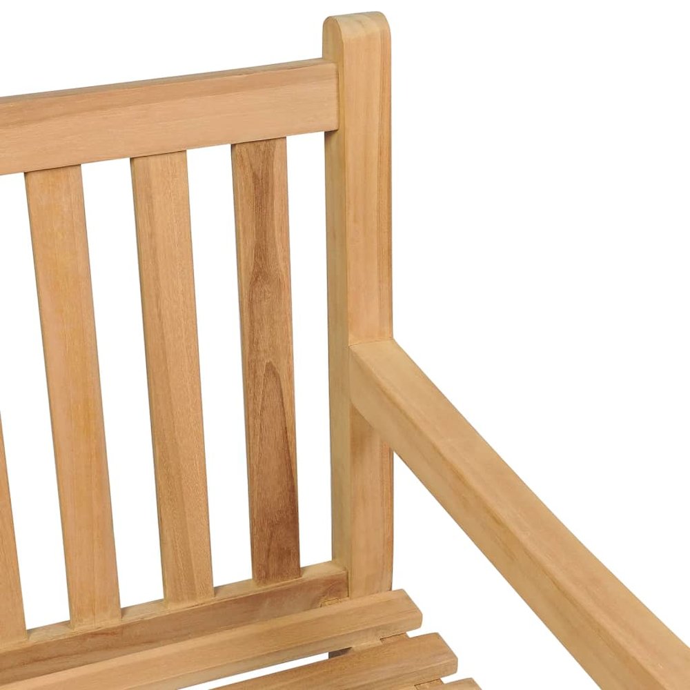 Garden Bench Warm Teak Wood Fine Sanded Teak Hardwood Large. Picture 6