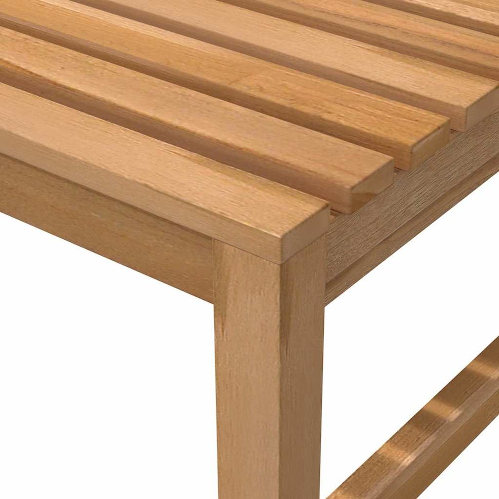 Bench Teak Solid Teak Wood 59.1 in long Durable Garden Bench. Picture 7