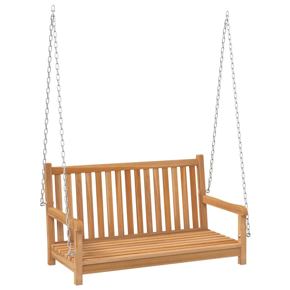 Swing Bench Natural Teak Solid Teak Wood Standard Durable. Picture 2