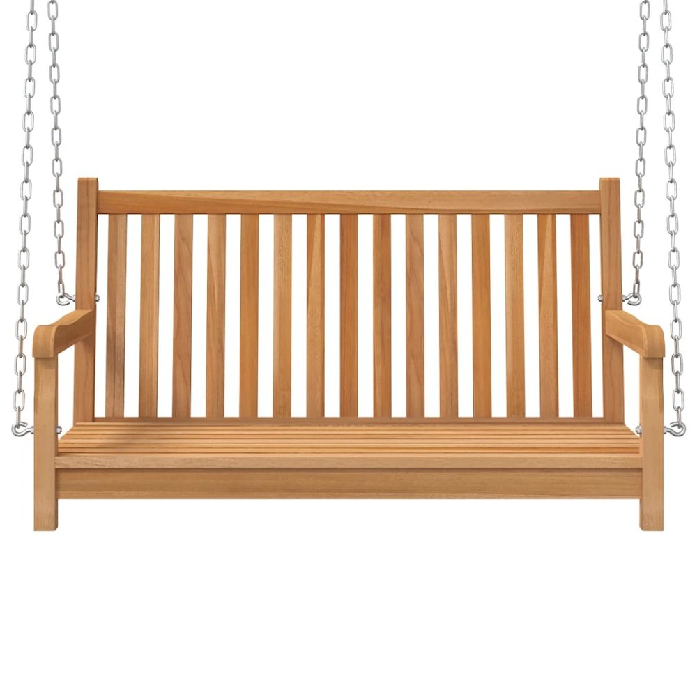 Swing Bench Natural Teak Solid Teak Wood Standard Durable. Picture 3