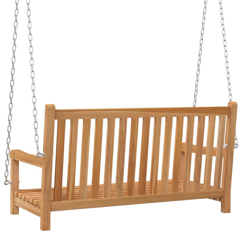 Swing Bench Natural Teak Solid Teak Wood Standard Durable. Picture 4