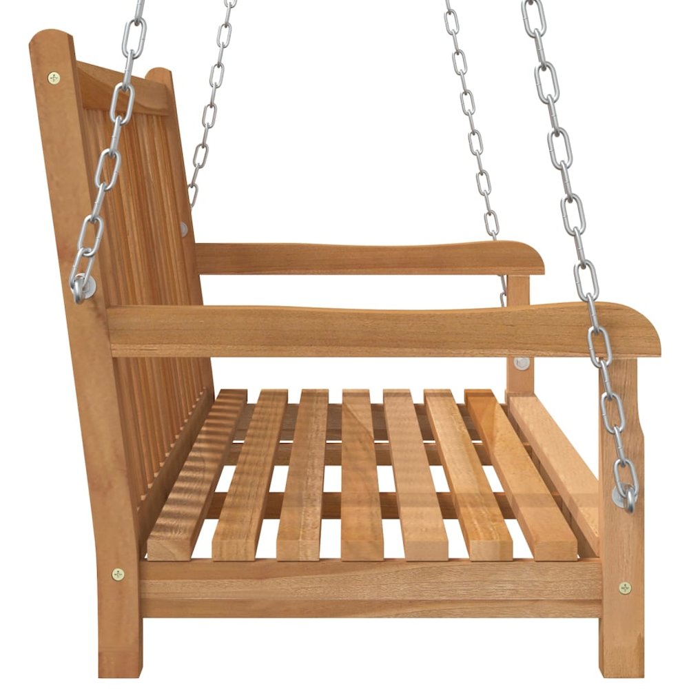 Swing Bench Natural Teak Solid Teak Wood Standard Durable. Picture 5