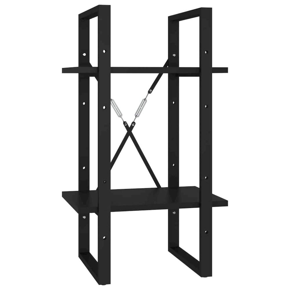 Book Cabinet Black Engineered Wood Medium 5 Tier Book Cabinet. Picture 4