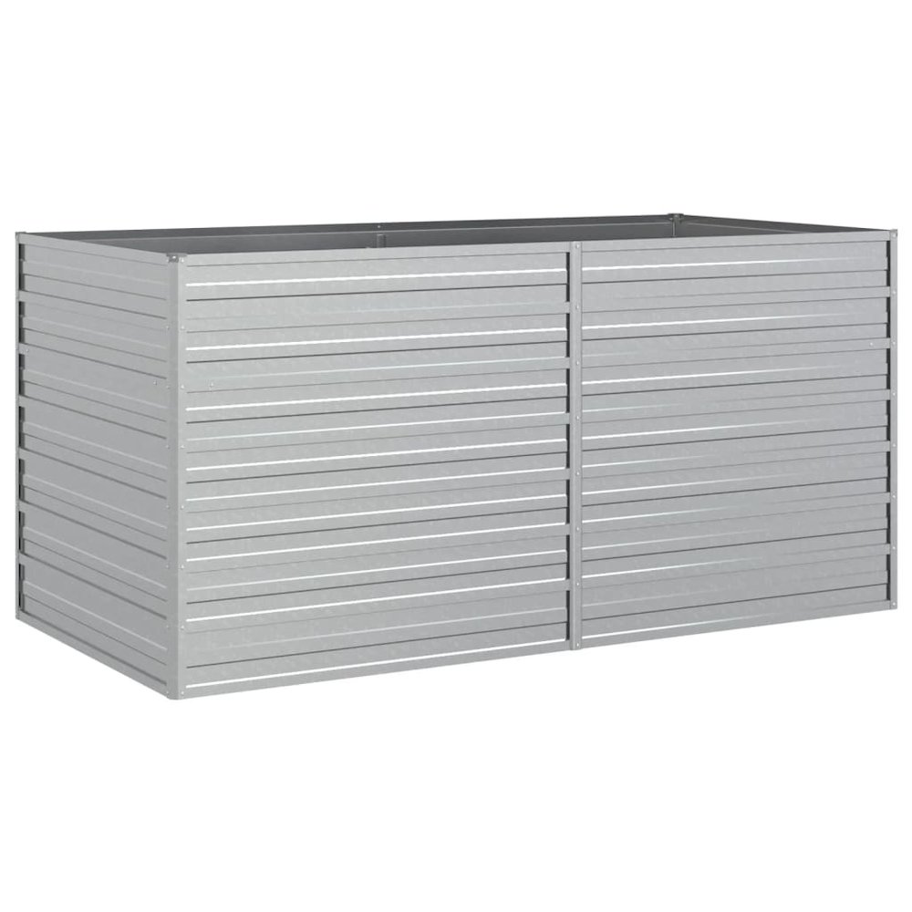 Garden Raised Bed Silver Galvanized Steel 63 x 31.5 x 30.3 in. Picture 2