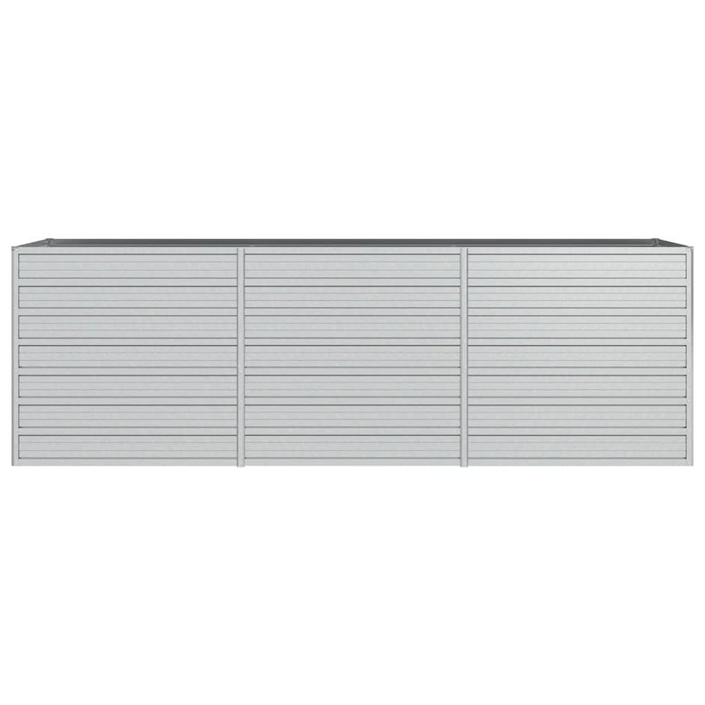 Garden Raised Bed Silver Galvanized Steel Large Garden Raised Bed. Picture 4