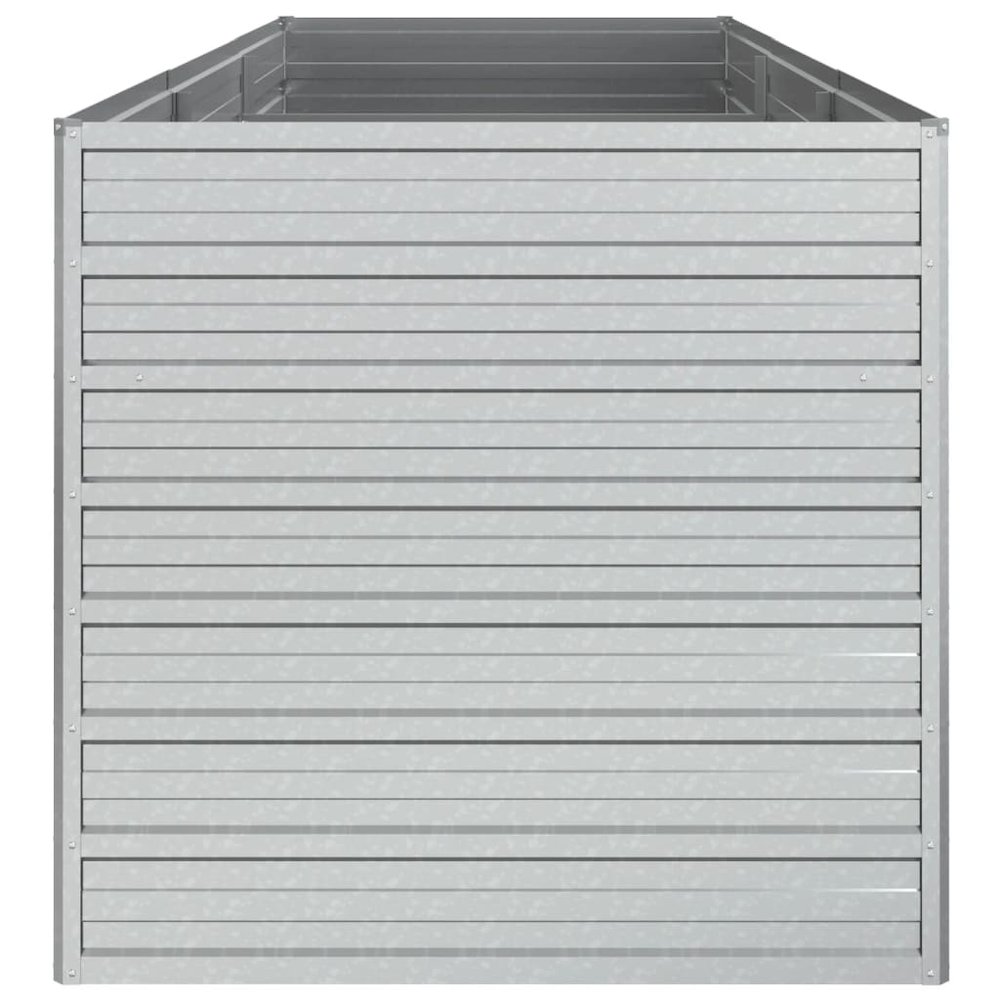 Garden Raised Bed Silver Galvanized Steel Large Garden Raised Bed. Picture 5