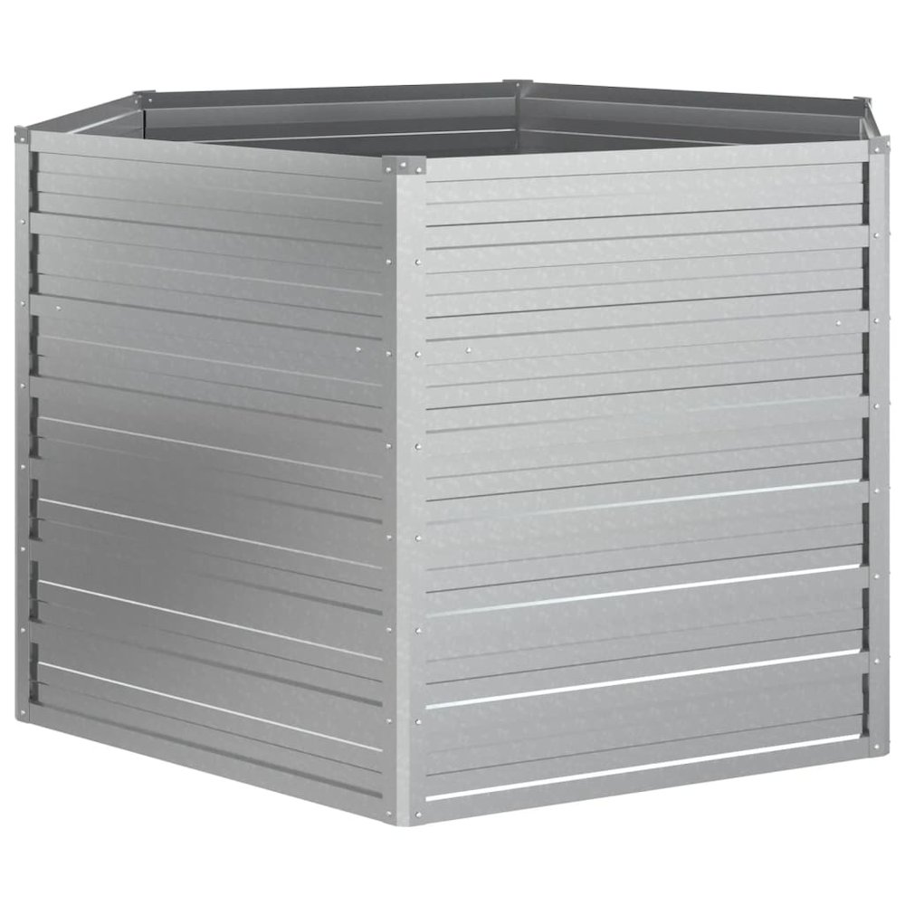 Garden Raised Bed Silver Galvanized steel Large Durable. Picture 2
