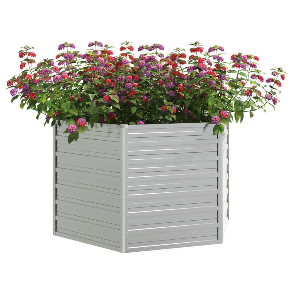 Garden Raised Bed Silver Galvanized steel Large Durable. Picture 3