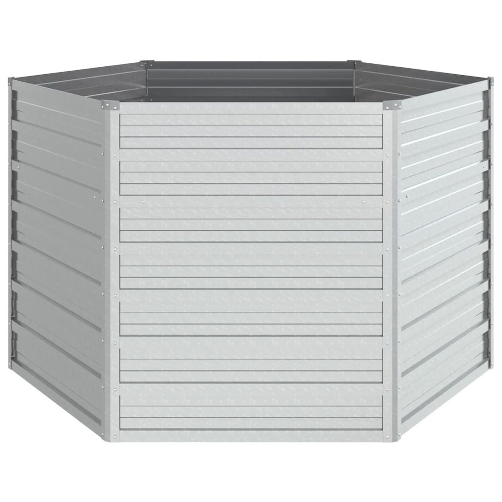 Garden Raised Bed Silver Galvanized steel Large Durable. Picture 4