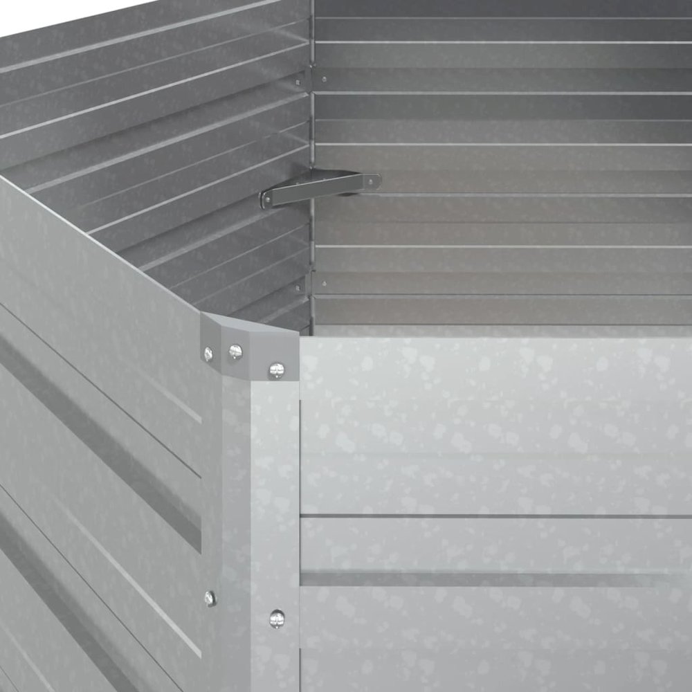 Garden Raised Bed Silver Galvanized steel Large Durable. Picture 5