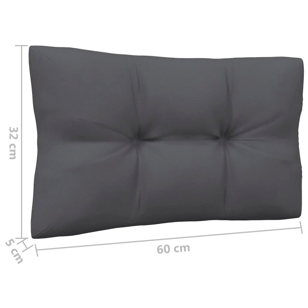 Patio Middle Sofa with Cushions White Solid Pinewood. Picture 8