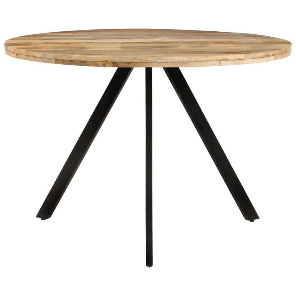 Wooden Dining Table Brown and Black. Picture 2